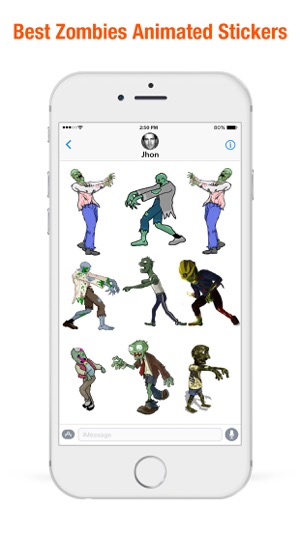 Zombies Stickers for iMessage(圖1)-速報App