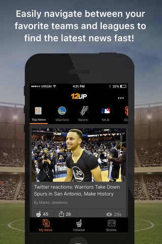 12up - Sports News & Scores screenshot 2