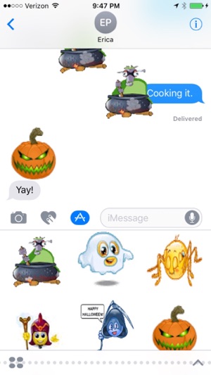 Animated Halloween Stickers for iMessages(圖3)-速報App