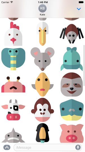 Animal Stickers and Emoji - Cute Pets(圖3)-速報App