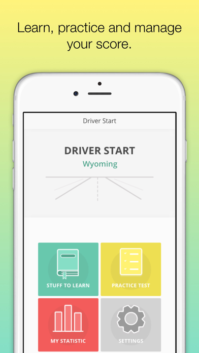How to cancel & delete Wyoming DMV - WY Permit test from iphone & ipad 1