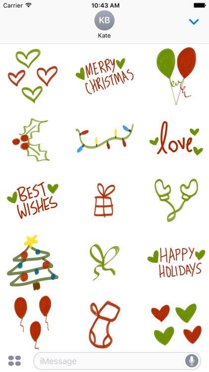 Christmas sticker - holiday stickers for iMessage