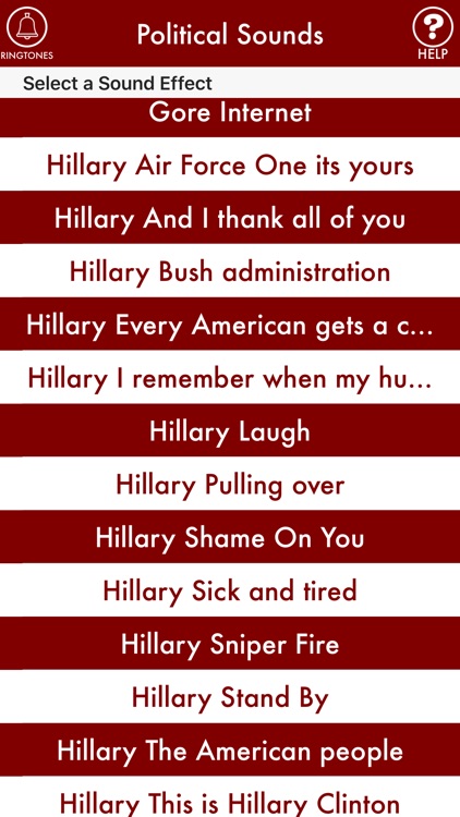 POLITICAL SOUNDS: Trump, Clinton, Obama, Bush