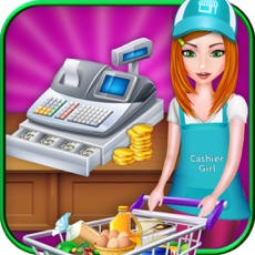 Activities of Supermarket Cash Register Girl & Grocery Shop