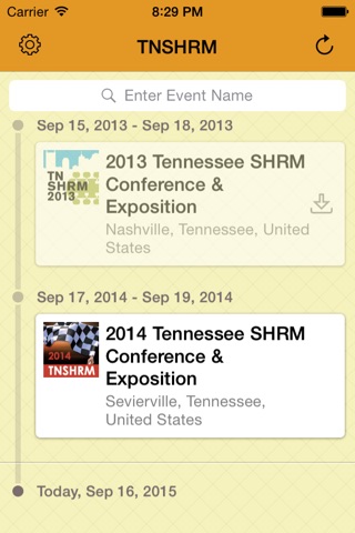 TN SHRM Events screenshot 2