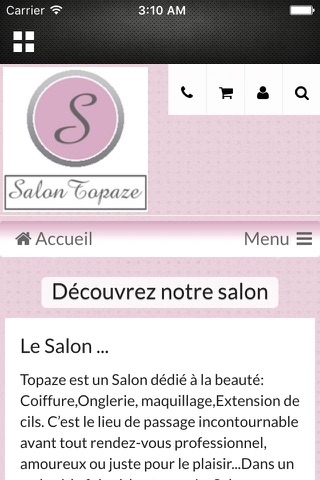 Salon Topaze screenshot 3