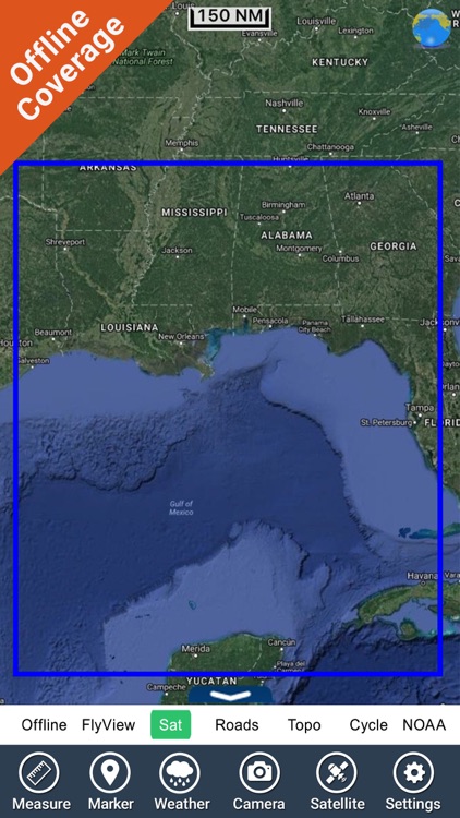Louisiana Mississippi Alabama HD GPS Map Navigator screenshot-4