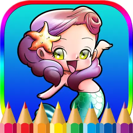 Mermaid Princess Coloring Pages Kids Painting Game Cheats