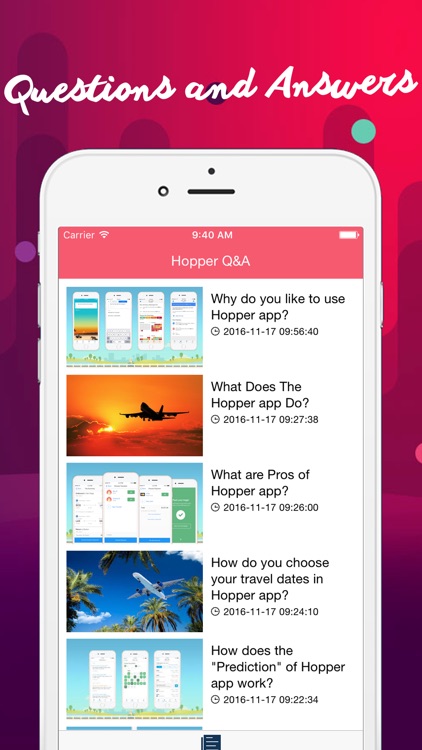 Q&A for Hopper - Airfare Predictions