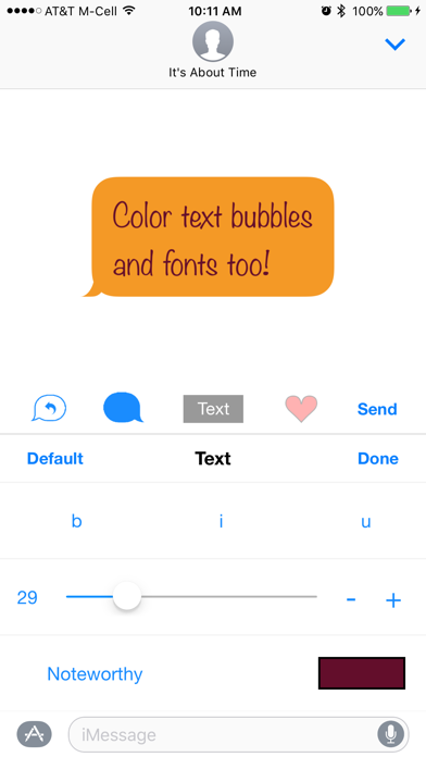 How to cancel & delete Color Text Bubbles on iMessage from iphone & ipad 4