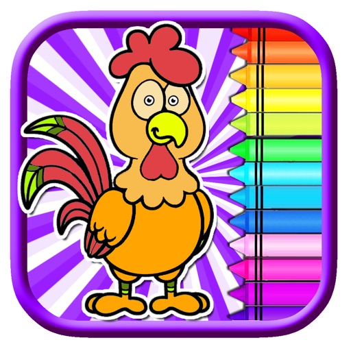 Drawing Game Lady Chicken Coloring Book Edition icon