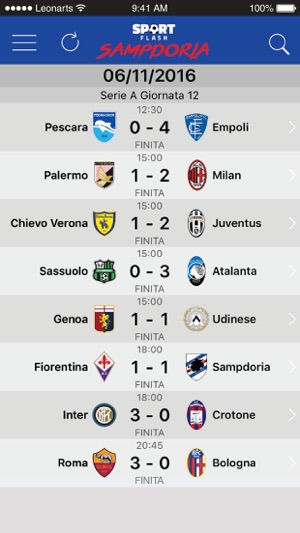 SportFlash Sampdoria(圖3)-速報App