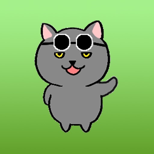 Animated The Grey Fat Cat Sticker Pack