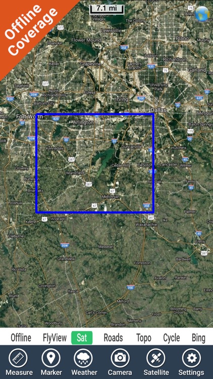 Joe Pool Lake Texas HD GPS fishing chart offline screenshot-4