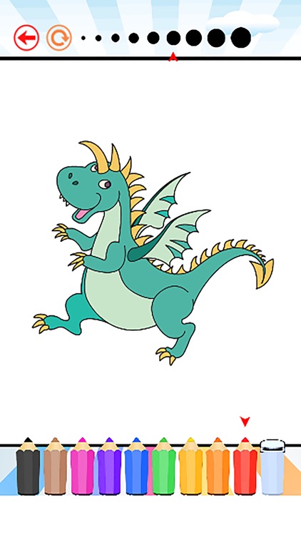 Dragon Coloring Pages for Kids : All in 1 Painting Learning Games for Kindergarteners Free