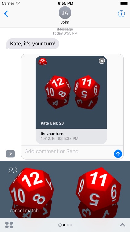 RPG D12 Role-Player Dice for iMessage