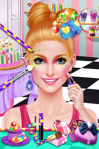 Candy Shop Girl: Sweet Cooking & Beauty Salon Game screenshot 2