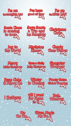Christmas Lifestyle Messages: Holiday Stickers Set(圖2)-速報App