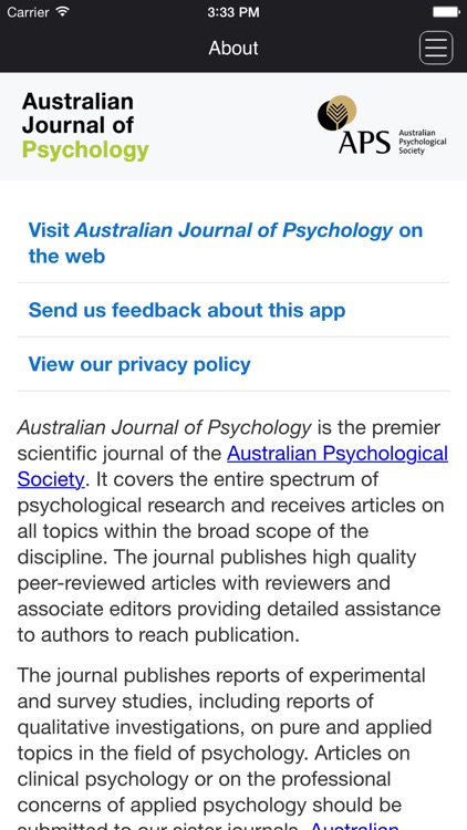 Australian Journal of Psychology