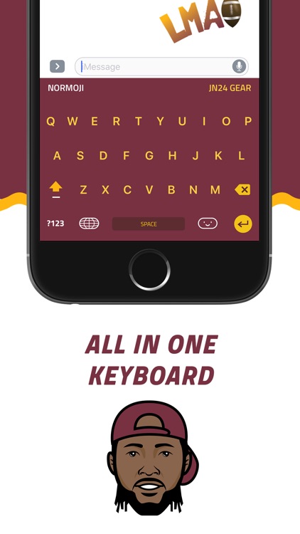 NORMOJI - Official Josh Norman Emoji Keyboard screenshot-3