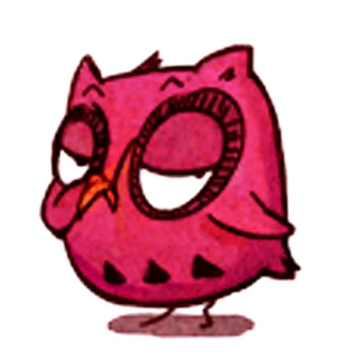 Interesting Owl - Animated Stickers And Emoticons