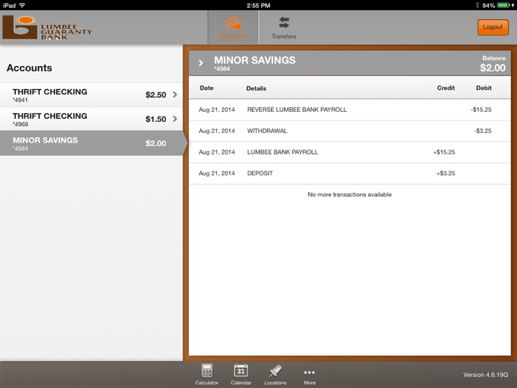 Lumbee Guaranty Bank for iPad