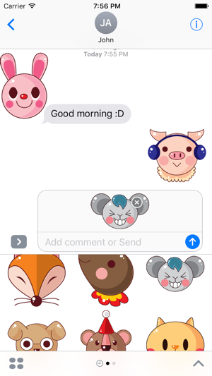 Animal Funny Sticker Pack 01(圖4)-速報App