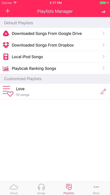 Cloud Songs - Free Music Album & Playlists Manager screenshot-4