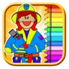 The City Hero Fireman Coloring Book Game Edition