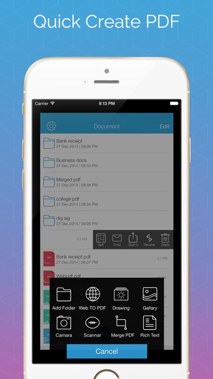 PDF Box Pro :Create PDF From Images And Documents