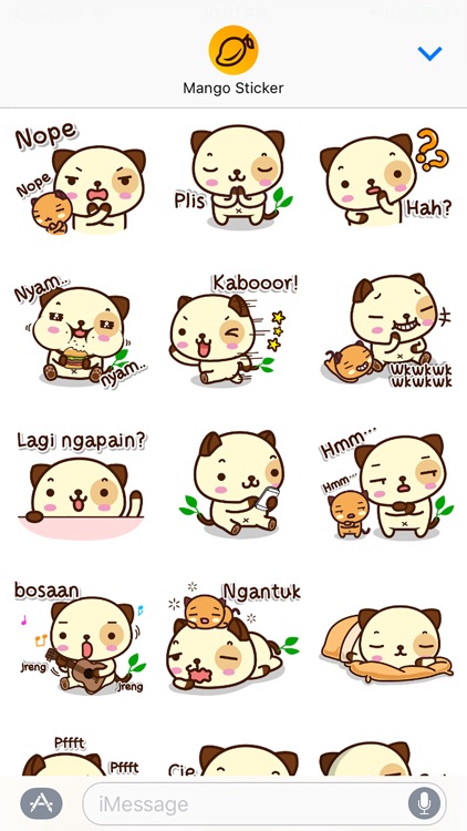 Pandadog (Bahasa Indonesia) - Mango Sticker
