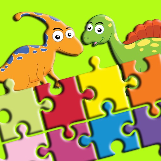 Dinosaur World Jigsaw Puzzle for Kids Icon