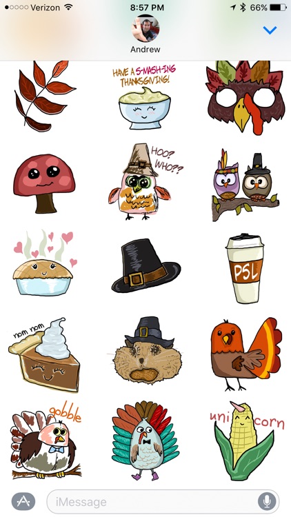 Thanksgiving Fall Stickers screenshot-3