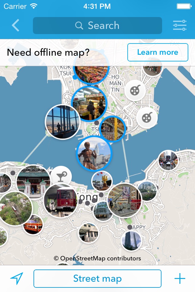 Hong Kong Offline Map & City Guide screenshot 2