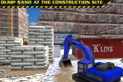 Sand Excavator Simulator 3D – Construction Zone Crane Operator and Heavy Dump Truck Driving Challenge screenshot 3