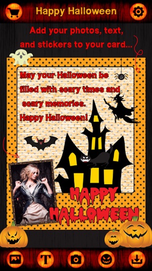 HD Halloween Cards, Stickers & Frames fo