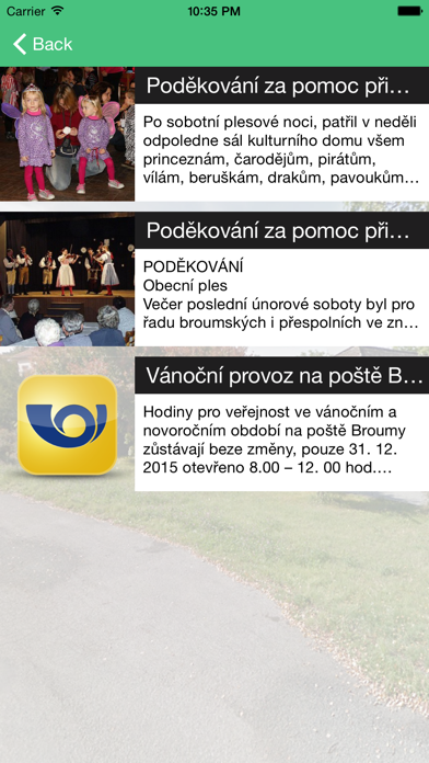 Obec Broumy screenshot 2