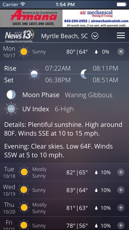 WBTW WX - weather, radar, and forecasts screenshot-3