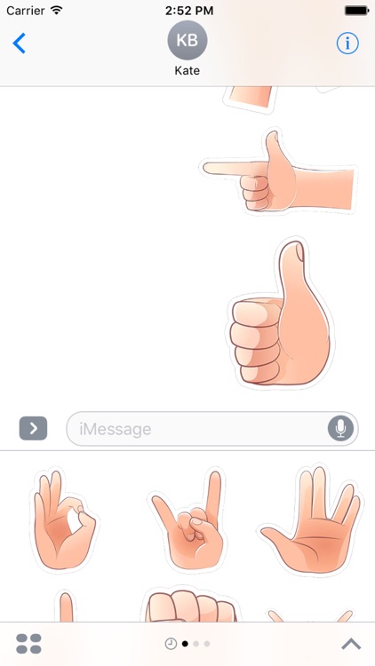 Hand Gestures Stickers for iMessage