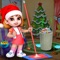 Christmas Princess Doll House Cleaning Games