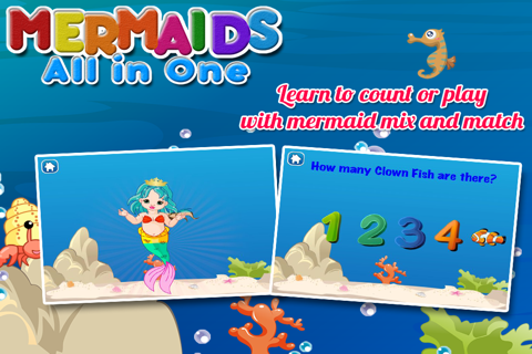 Mermaid Preschool Games for Kids screenshot 3