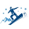 Winter Sports Stickers - Ski, Snowboard and more
