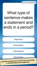 answers identifying speech review parts c of on Punctuation Arts Grammar Learning App the Language and