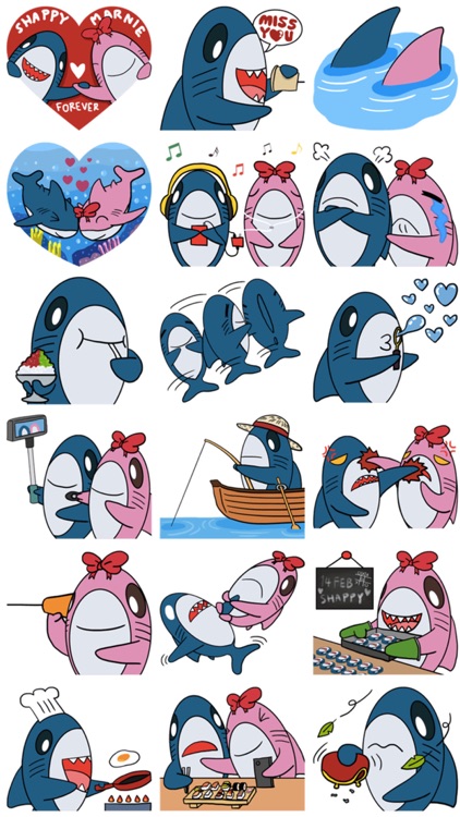 Sharks Love! Lovely Stickers!