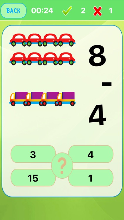 Easy math learning game for preschool