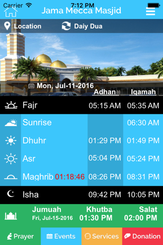 JamaMeccaMasjid screenshot 2