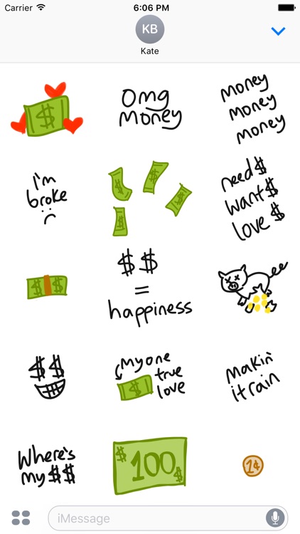 Money stickers for iMessage - photo emoji tycoon