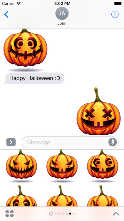 Happy Halloween Pumpkin Sticker Pack 03