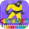 Total hero coloring book for kids