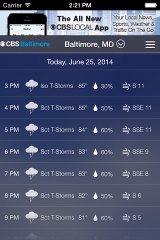 CBS Baltimore Weather screenshot 4
